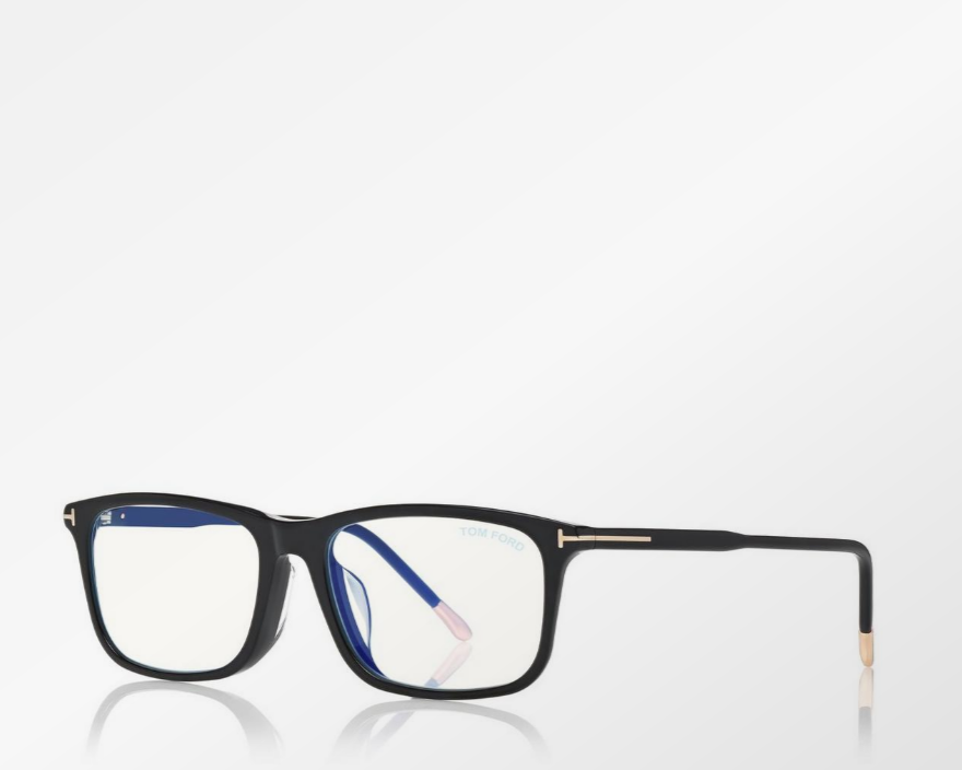 Tom Ford Blue Block Square Eyeglasses