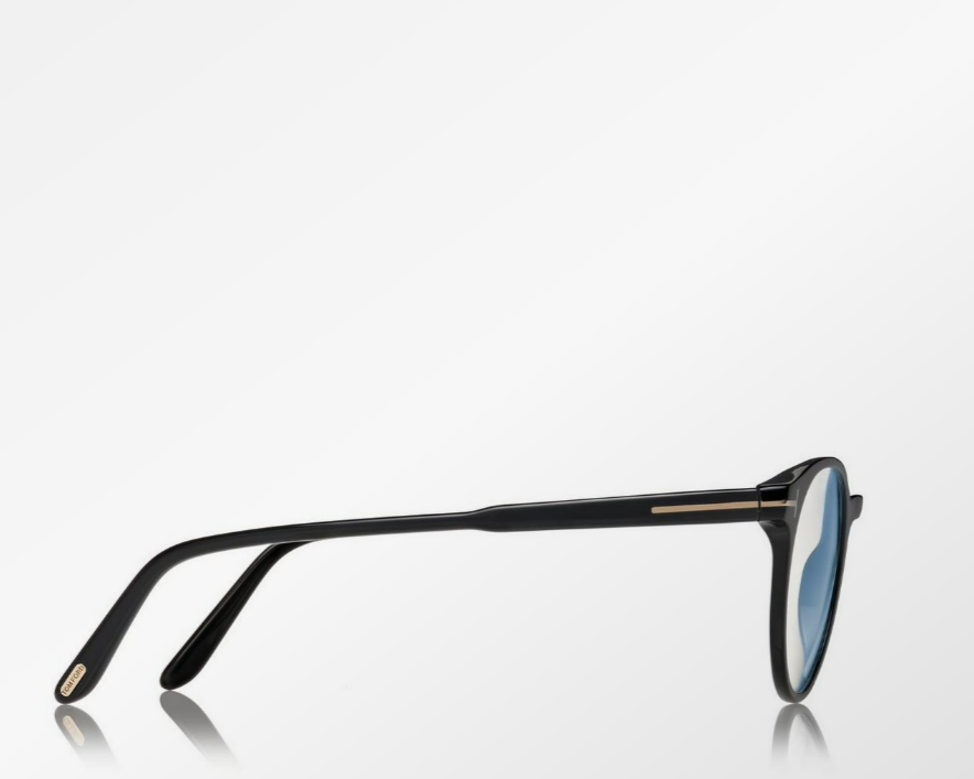 Tom Ford Blue Block Round Shape Eyeglasses