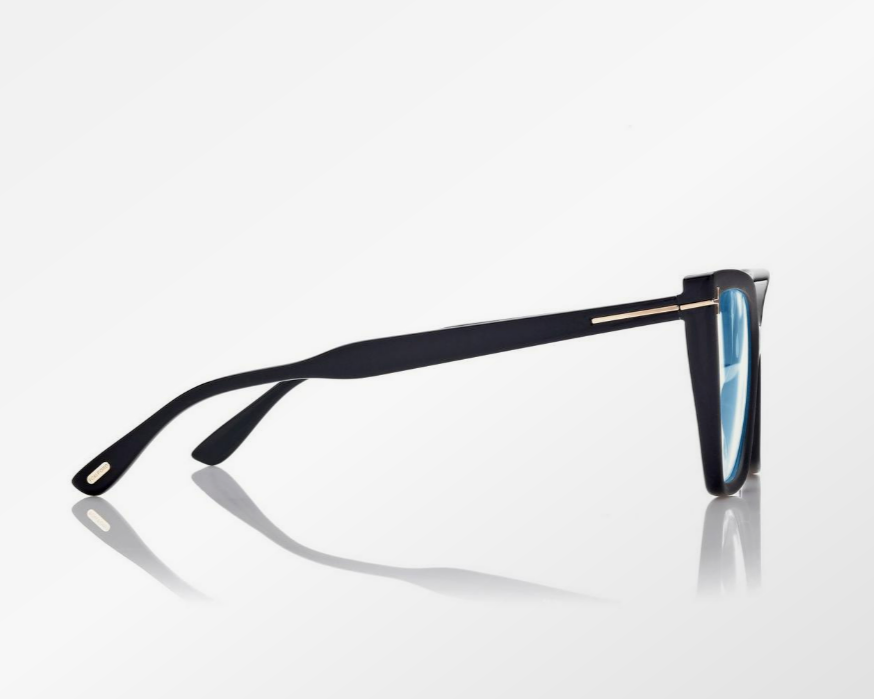 Tom Ford Blue Block Square Cat Eye Eyeglasses