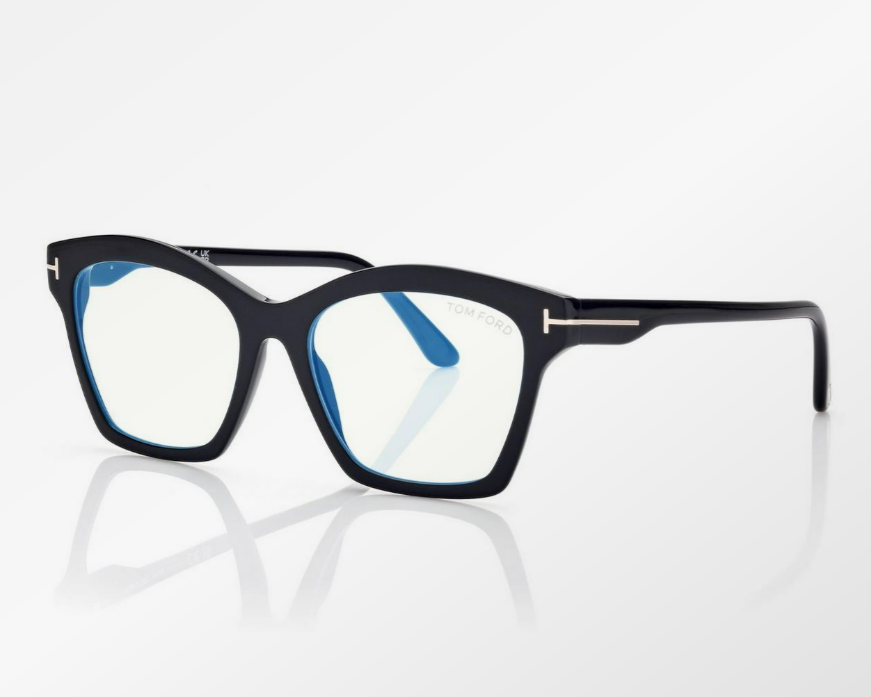 Tom Ford Blue Block Square Eyeglasses