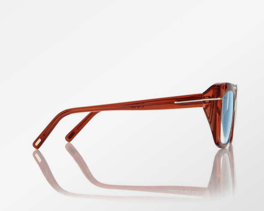 Tom Ford Blue Block Rectangular Eyeglasses
