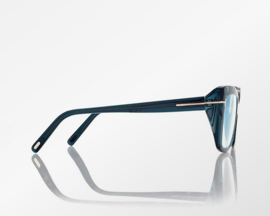 Tom Ford Blue Block Rectangular Eyeglasses