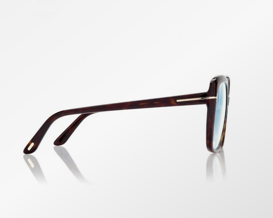 Tom Ford Blue Block Square Eyeglasses