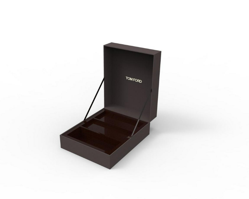 Tom Ford Double Clip on Blue Block Square Eyeglasses