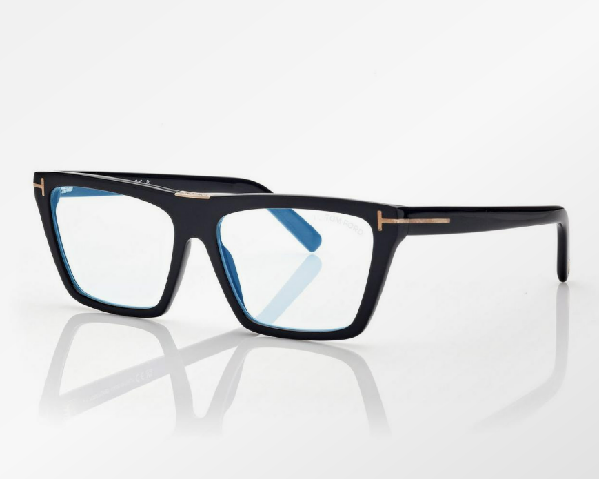 Tom Ford Blue Block Square Eyeglasses