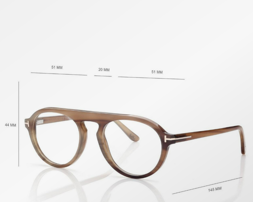 Tom Ford Pilot Horn Eyeglasses