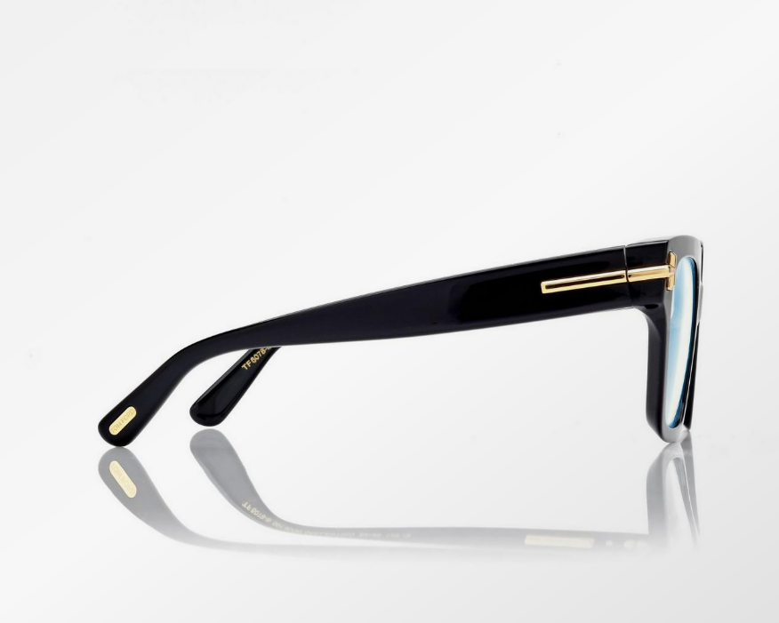 Tom Ford Icon Blue Block Square Eyeglasses