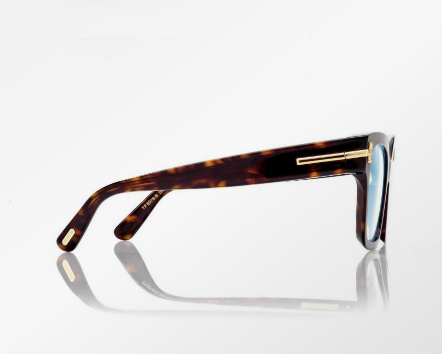 Tom Ford Icon Blue Block Square Eyeglasses
