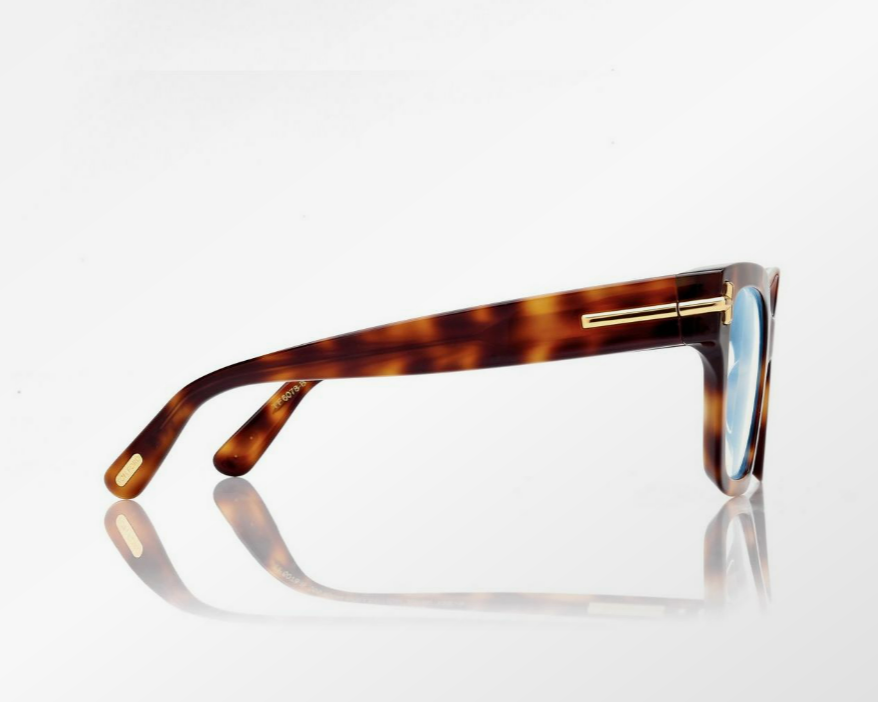 Tom Ford Icon Blue Block Square Eyeglasses