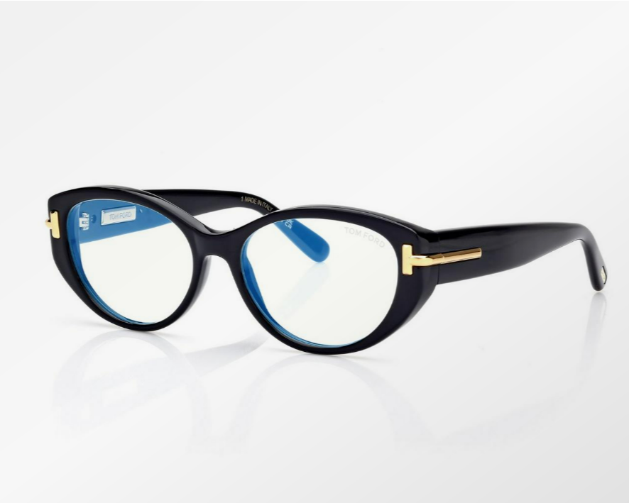 Tom Ford Icon Blue Block Oval Eyeglasses