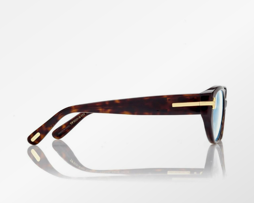 Tom Ford Icon Blue Block Oval Eyeglasses