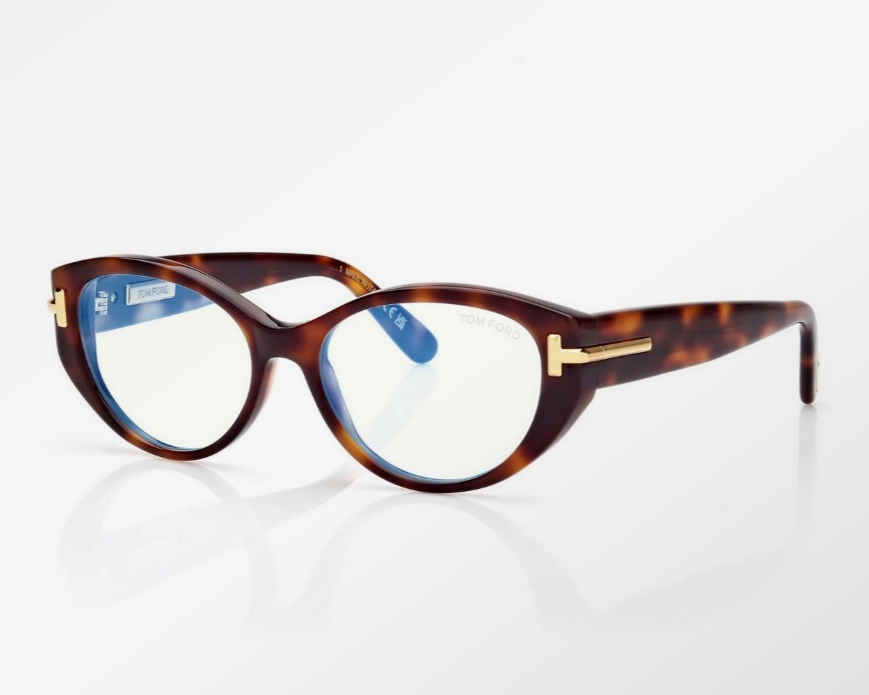 Tom Ford Icon Blue Block Oval Eyeglasses