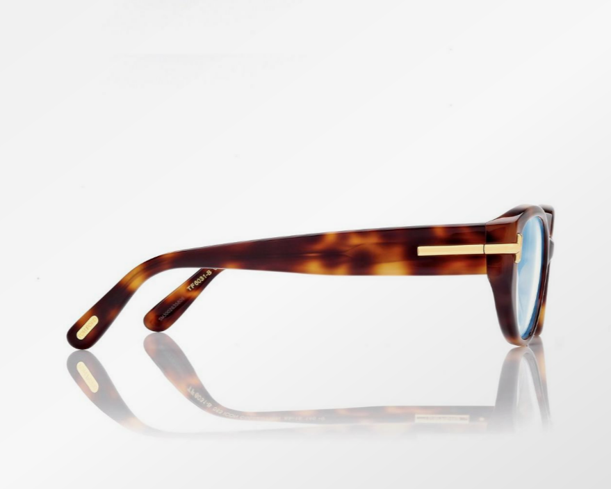 Tom Ford Icon Blue Block Oval Eyeglasses