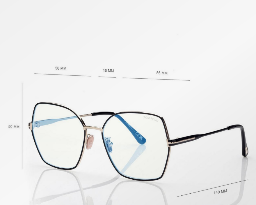 Tom Ford Blue Block Butterfly Eyeglasses