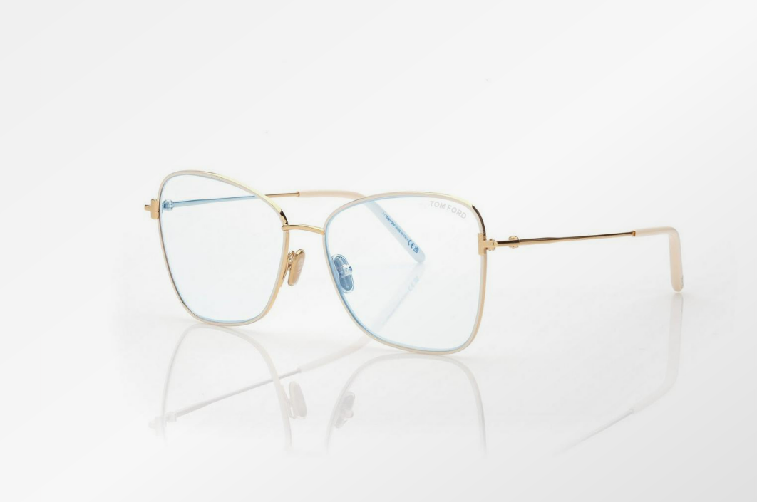 Tom Ford Blue Block Butterfly Eyeglasses