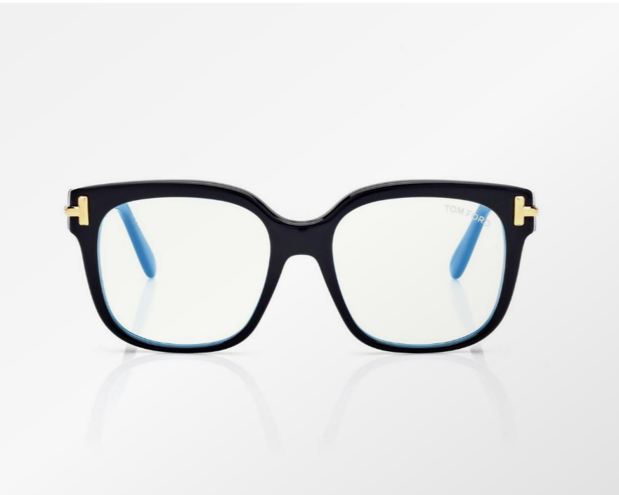 Tom Ford Icon Blue Block Square Eyeglasses