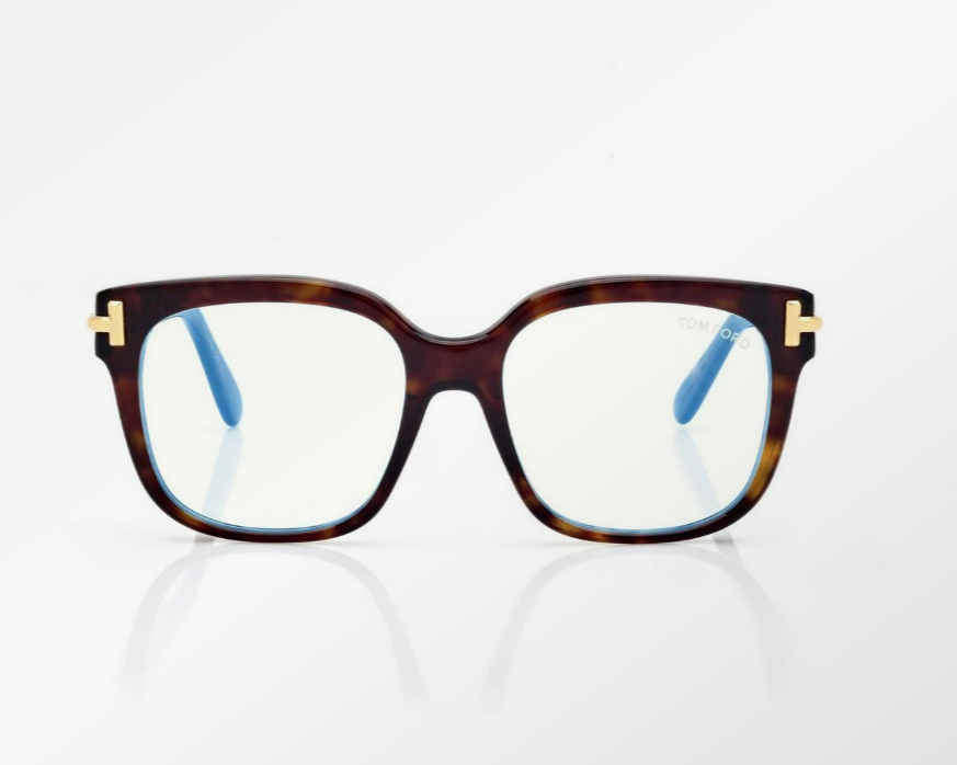 Tom Ford Icon Blue Block Square Eyeglasses