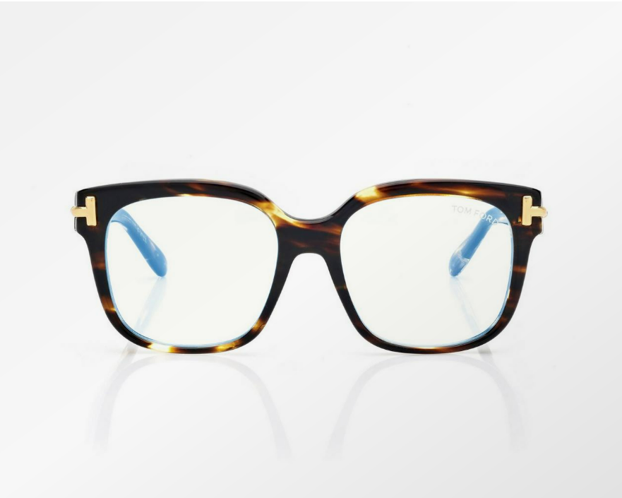 Tom Ford Icon Blue Block Square Eyeglasses