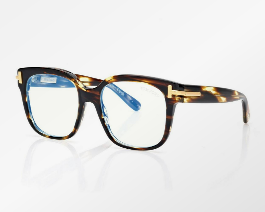 Tom Ford Icon Blue Block Square Eyeglasses