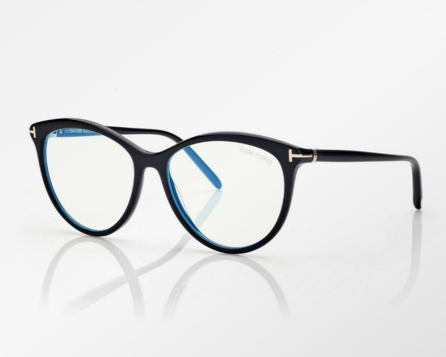 Tom Ford Blue Block Round Eyeglasses