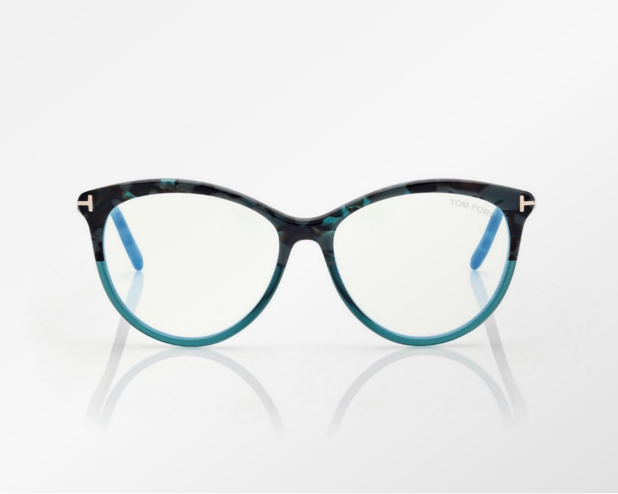 Tom Ford Blue Block Round Eyeglasses