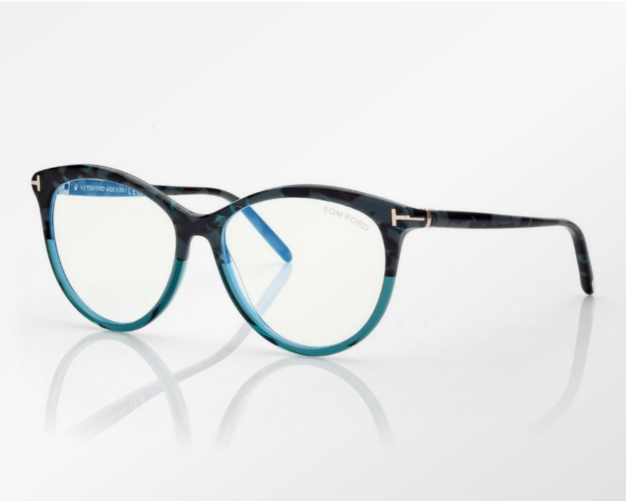 Tom Ford Blue Block Round Eyeglasses