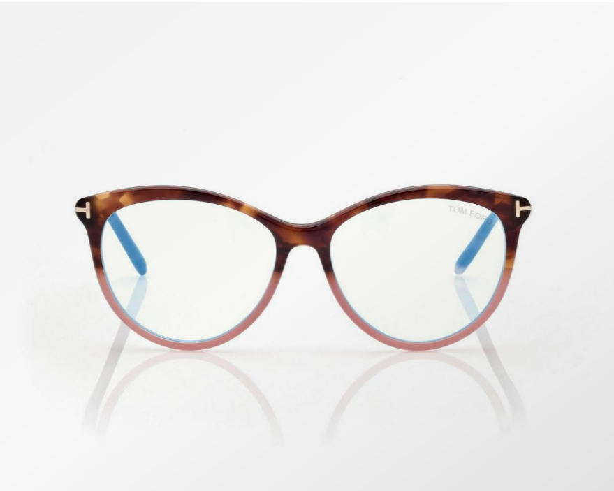 Tom Ford Blue Block Round Eyeglasses