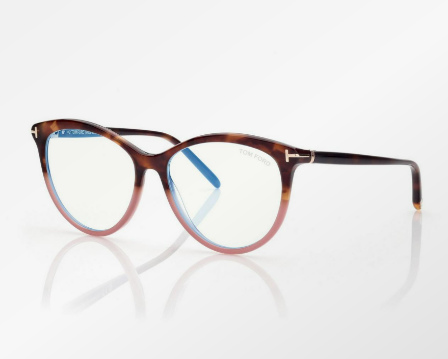 Tom Ford Blue Block Round Eyeglasses
