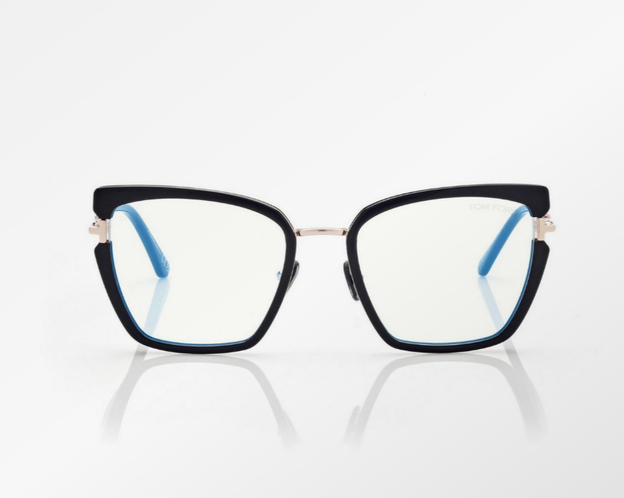 Tom Ford Blue Block Butterfly Eyeglasses