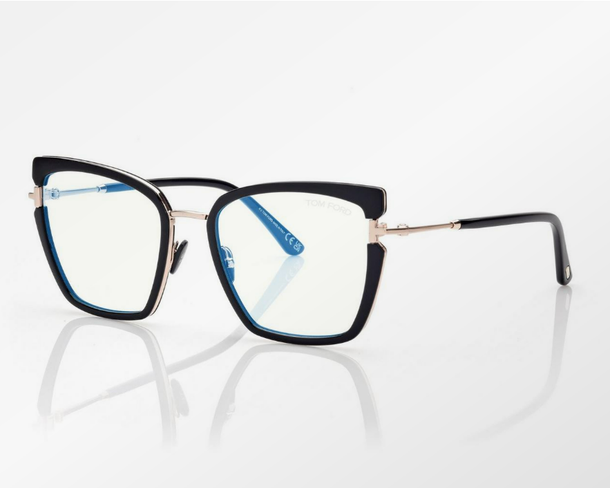 Tom Ford Blue Block Butterfly Eyeglasses