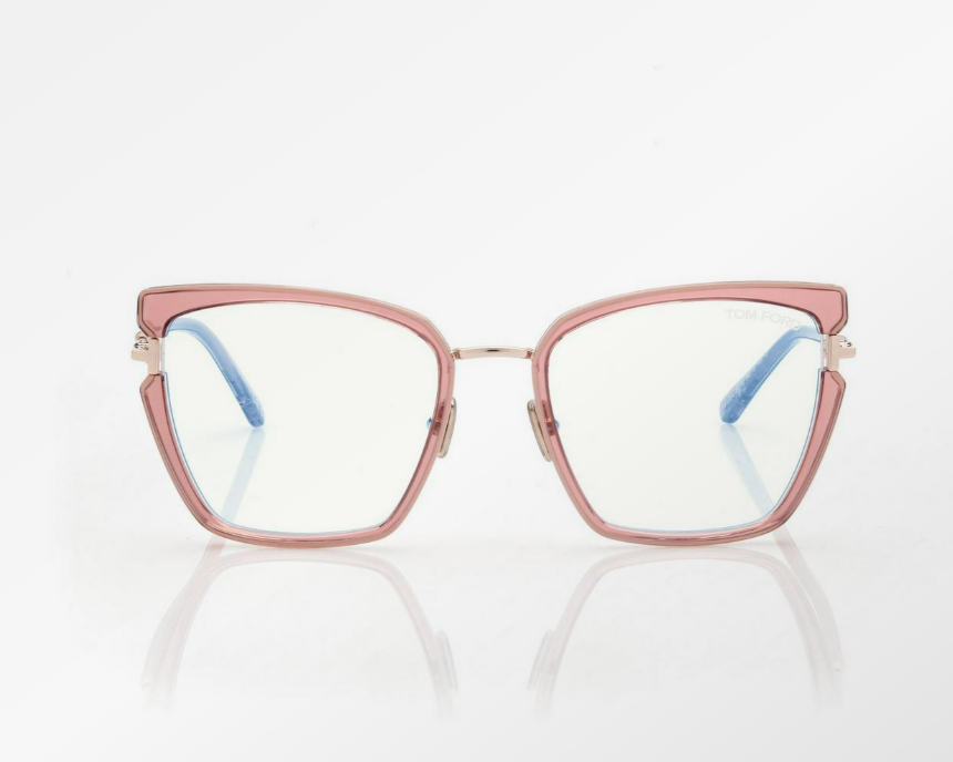 Tom Ford Blue Block Butterfly Eyeglasses