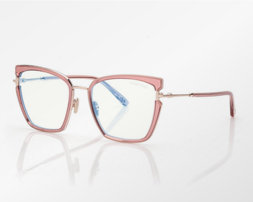 Tom Ford Blue Block Butterfly Eyeglasses