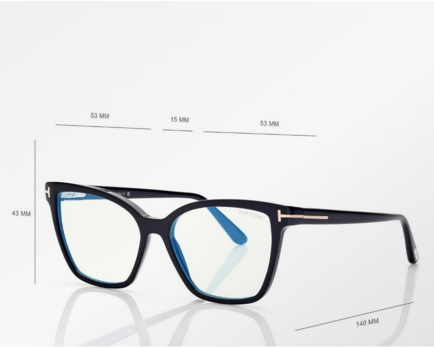 Tom Ford Blue Block Cat Eye Eyeglasses
