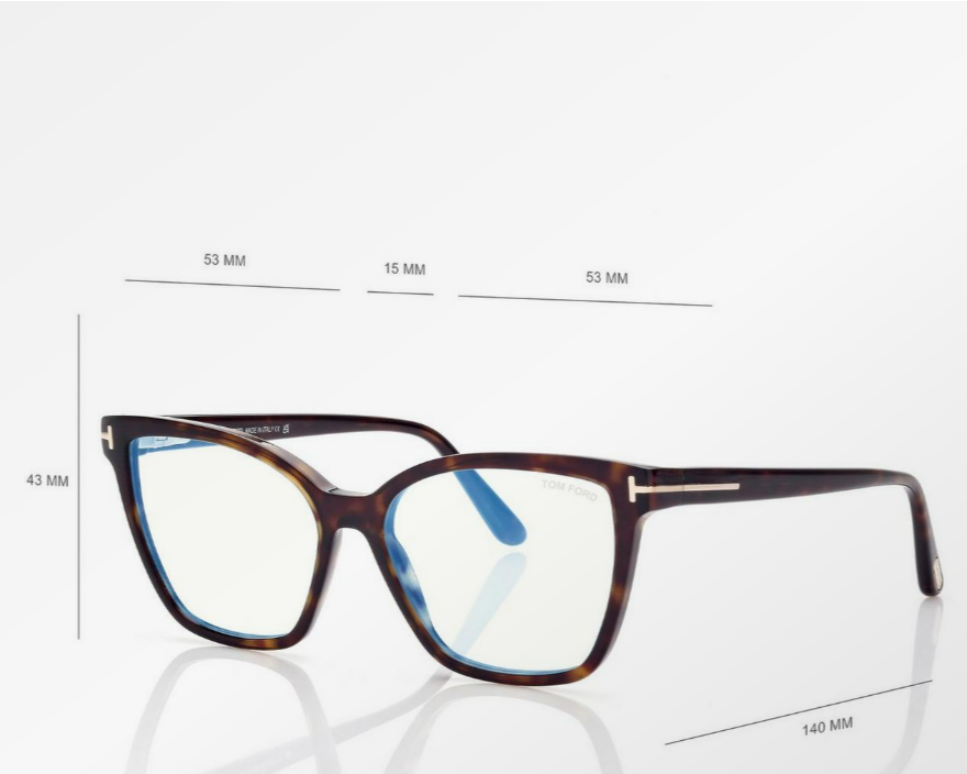Tom Ford Blue Block Cat Eye Eyeglasses