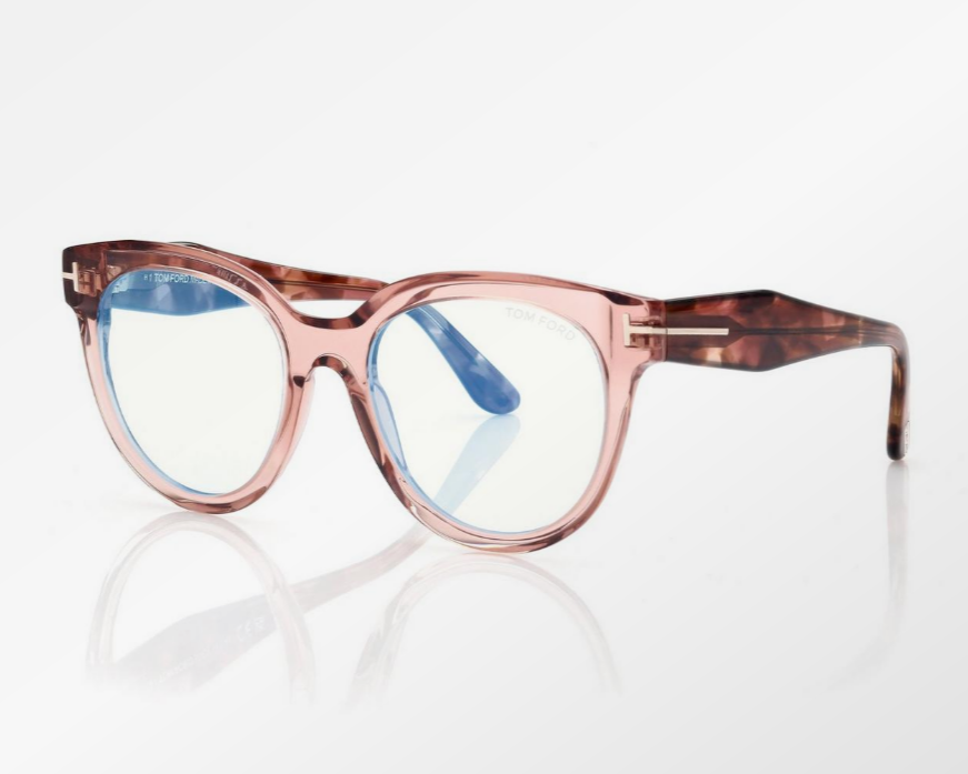 Tom Ford Blue Block Butterfly Eyeglasses
