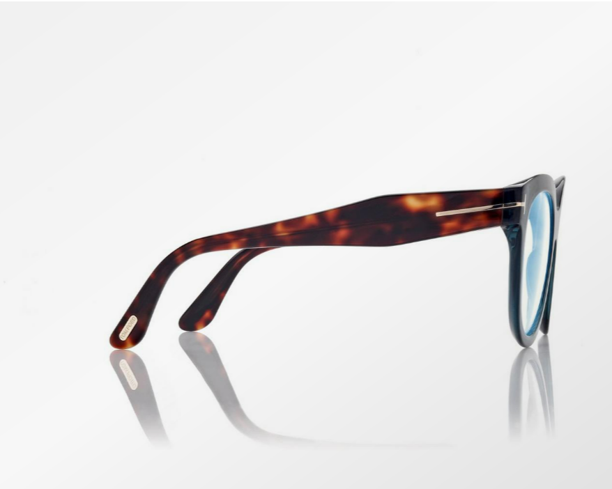 Tom Ford Blue Block Butterfly Eyeglasses