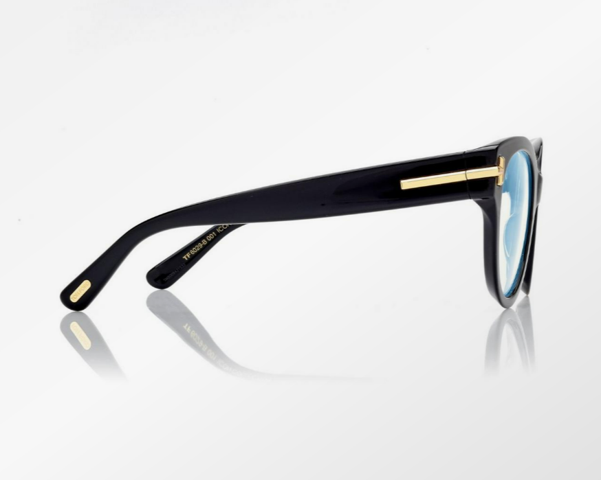 Tom Ford Icon Blue Block Round Eyeglasses