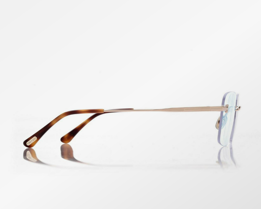 Tom Ford Blue Block Rectangular Eyeglasses