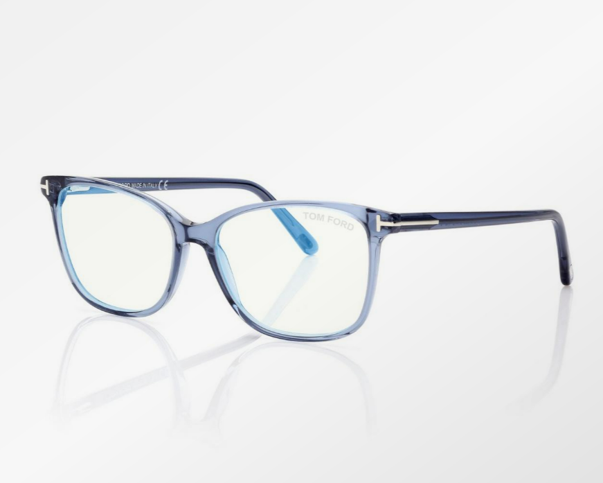 Tom Ford Blue Block Soft Square Eyeglasses