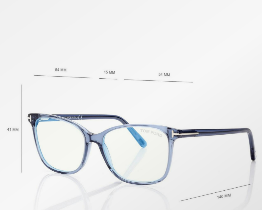 Tom Ford Blue Block Soft Square Eyeglasses