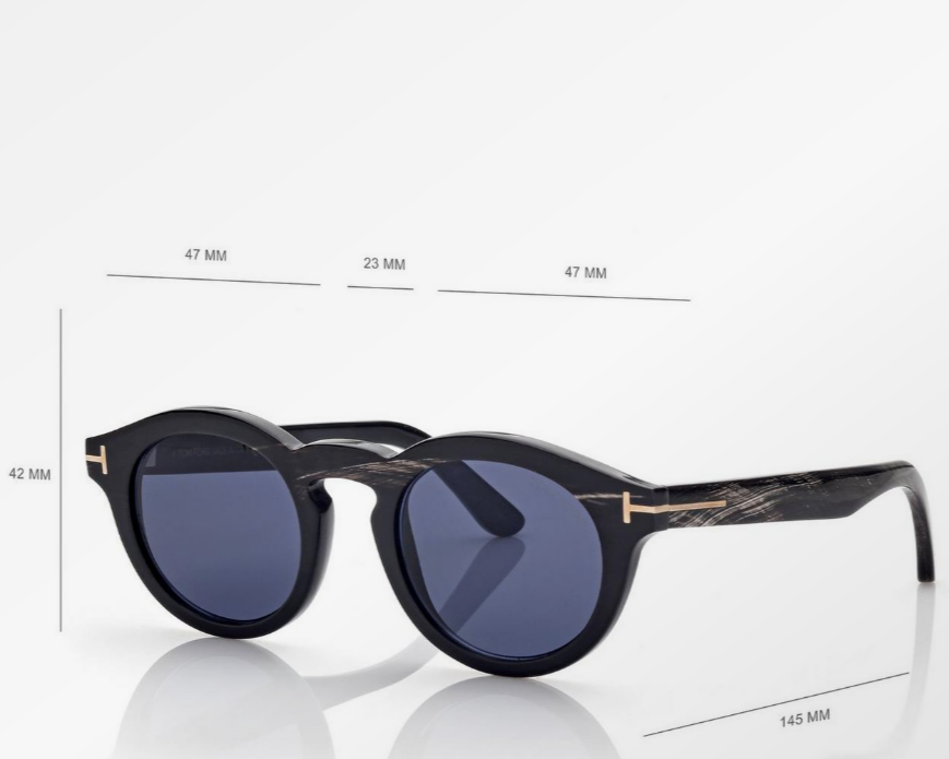 Tom Ford Round Horn Sunglasses