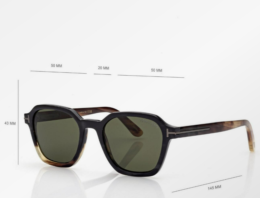 Tom Ford Geometric Horn Sunglasses