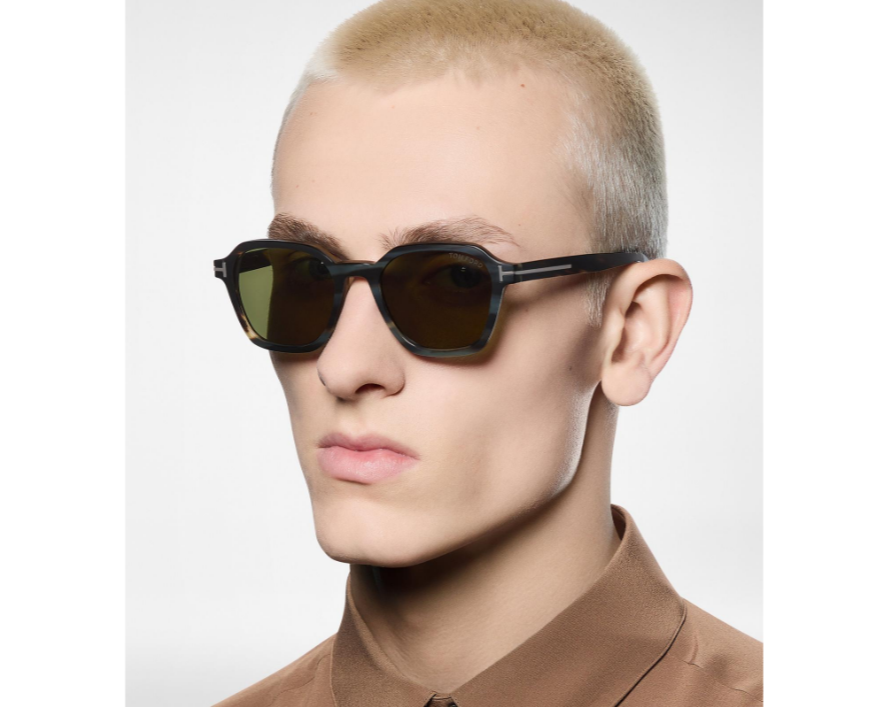 Tom Ford Geometric Horn Sunglasses