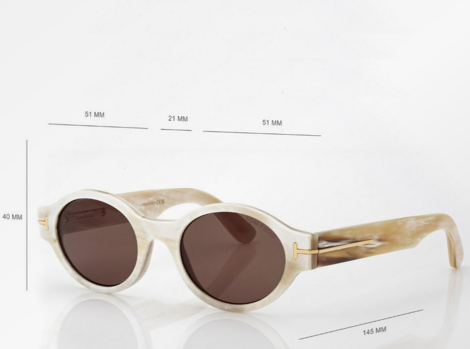 Tom Ford Oval Horn Sunglasses