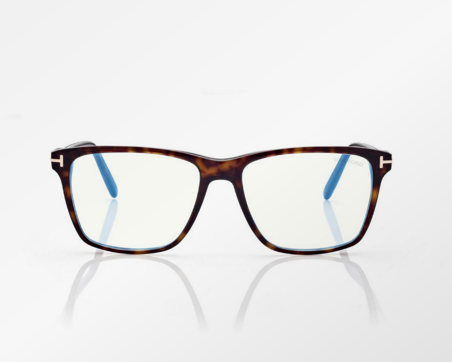 Tom Ford Blue Block Square Eyeglasses