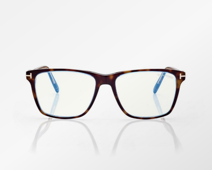 Tom Ford Blue Block Square Eyeglasses