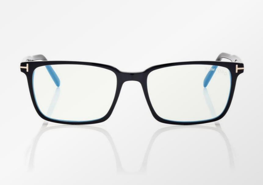 Tom Ford Blue Block Square Eyeglasses