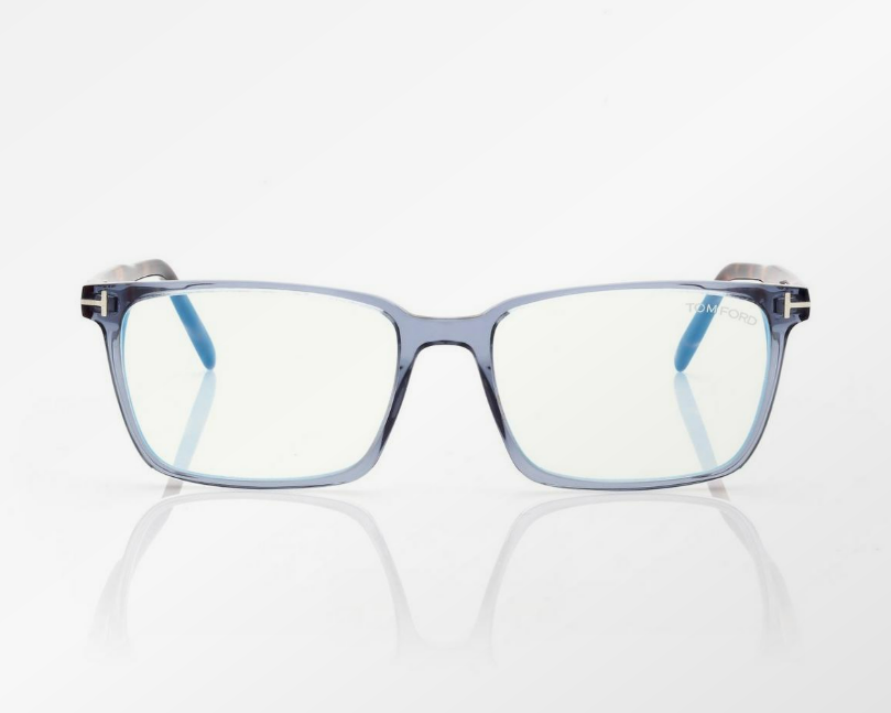 Tom Ford Blue Block Square Eyeglasses