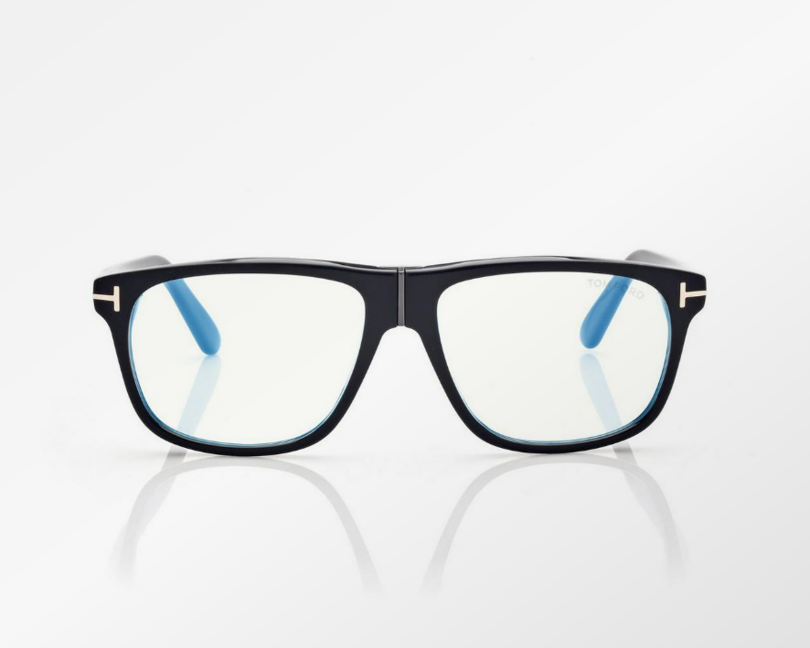 Tom Ford Blue Block Square Eyeglasses