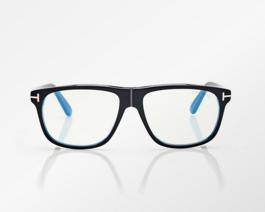 Tom Ford Blue Block Square Eyeglasses